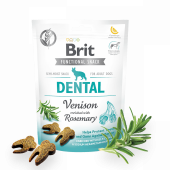 Brit Care Dog Functional Snack Dental Venison - дентално лакомство с еленско и розмарин 150гр.